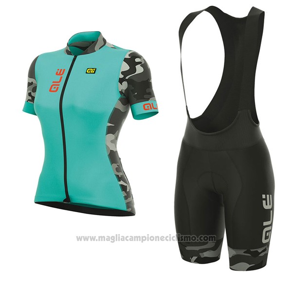 2017 Abbigliamento Ciclismo Donne ALE Prr Ventura Azzurro Manica Corta e Salopette